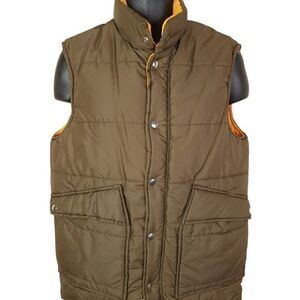 Trail Wise Berkeley Puffy Vest Vintage 80s Puffer Made In USA Mens Size Small